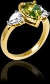 Diamond & Emerald Trilogy Ring