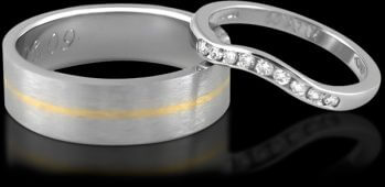 Wedding Ring & Engagement Ring Set